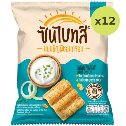 Sunbites Baked Multigrain Snack Sour Cream And Onion Flavor