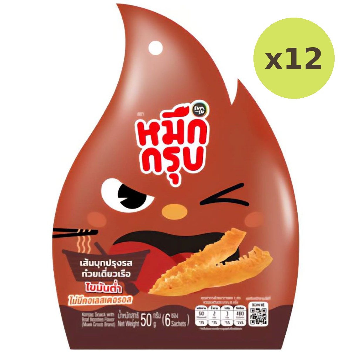 Muek Groob Konjac Snack with Boat Noodles Flavor
