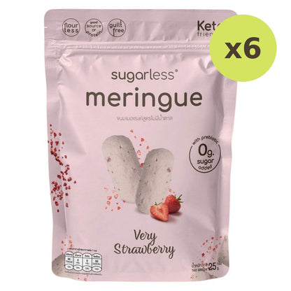 Sugarless Meringue Snack Very Strawberry Flavour