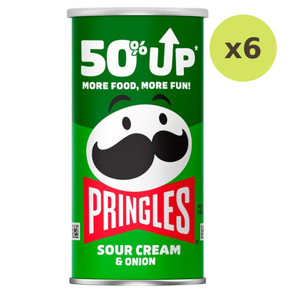 Pringles Potato Chips Sour Cream And Onion Flavor