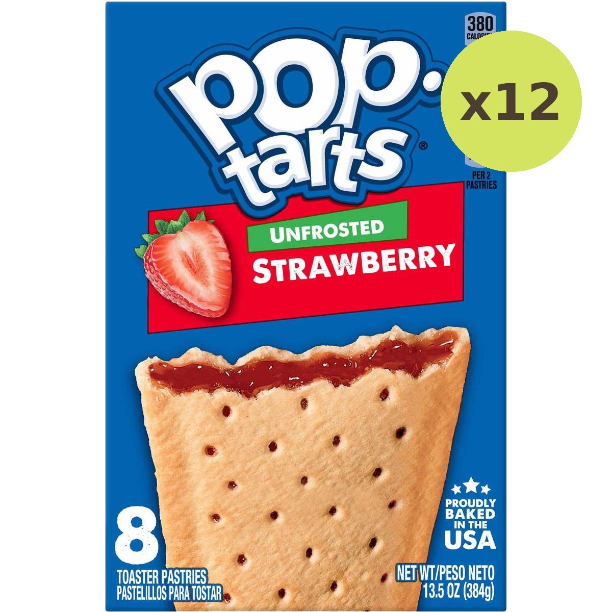 Kellogg's Pop-Tarts Unfrosted Strawberry