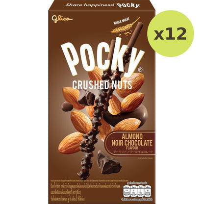 Glico Pocky Crushed Nut Noir