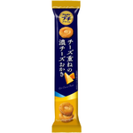 Bourbon Petit Prime Cheese Kasane No Koi confectionery snack package with colorful branding and images of cheese-flavored treats.
