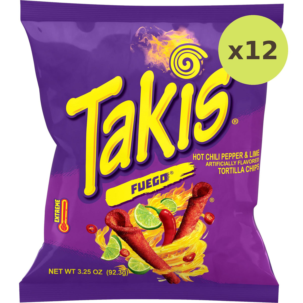 Takis Fuego Hot Chili Pepper & Lime Chips