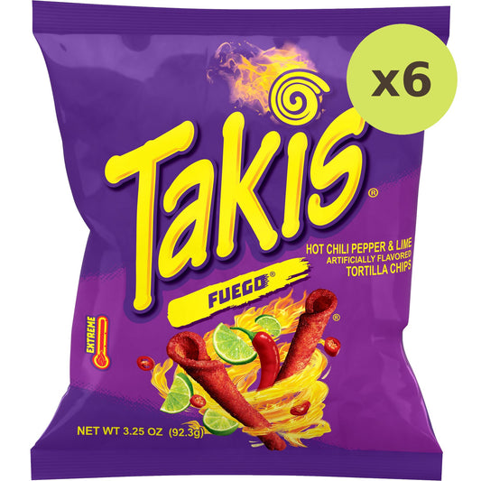 Takis Fuego Hot Chili Pepper & Lime Chips
