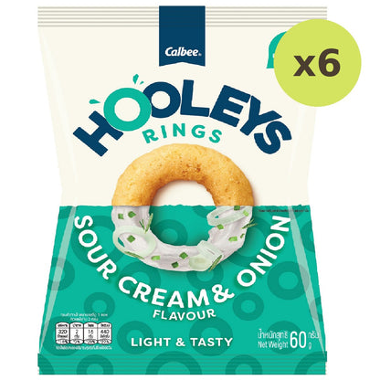 Calbee Hooleys Rings Sour Cream & Onion Flavoured