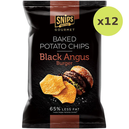 Snips Black Angus Burger Baked Potato Chips