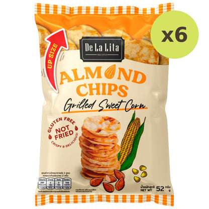 De La Lita Almond And Rice Chips Grilled Sweet Corn