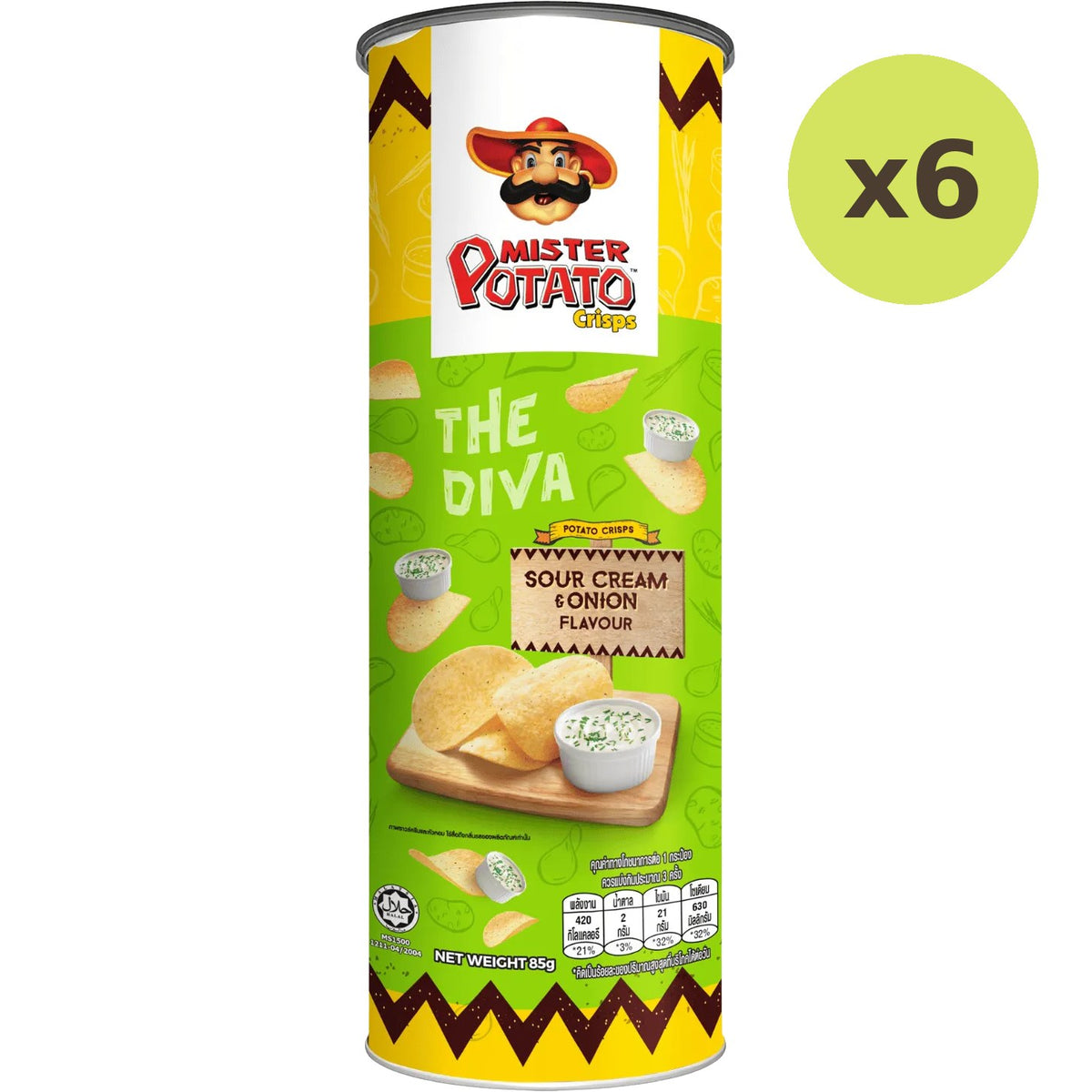 Mister Potato Potato Crisps Sour Cream Onion