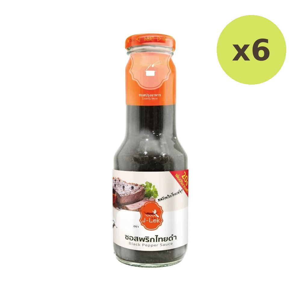 J-lek Jae Lek Black Pepper Sauce Glass Bottle 350g