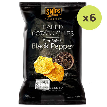 Snips Potato Chips Sea Salt And Black Pepper