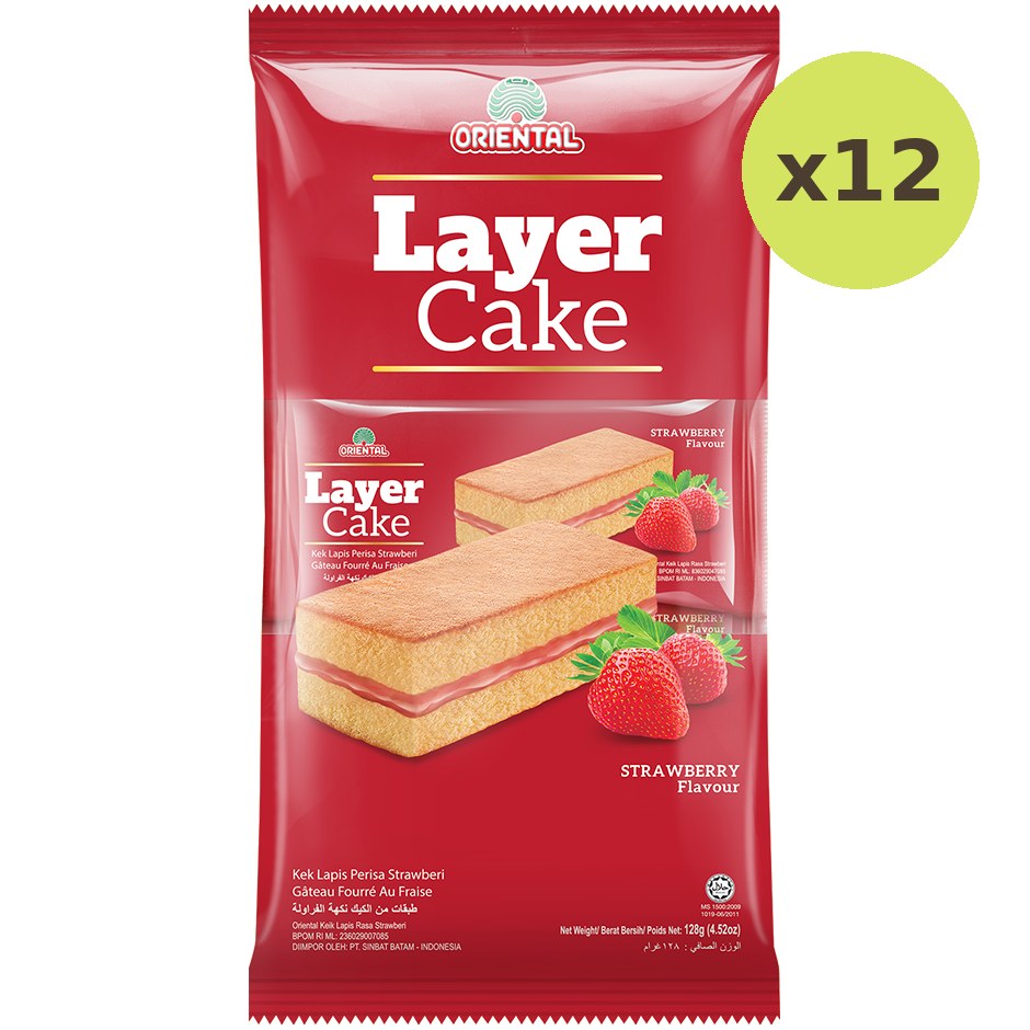 Oriental Layer Cake Strawberry