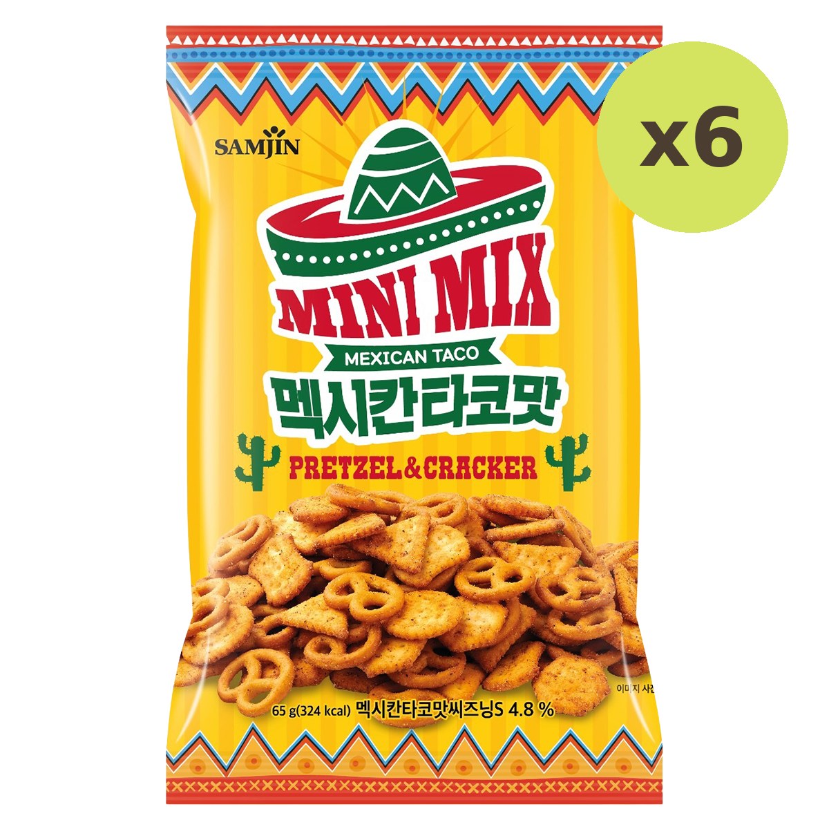 Samjin Pretzel & Cracker Mini Mix Mexican Taco