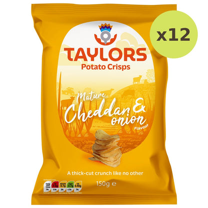 Taylors Mature Cheddar & Onion Flavour Potato Crisps