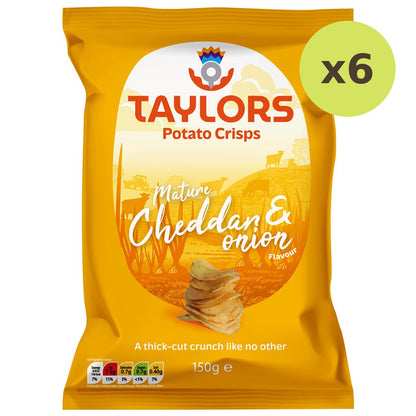 Taylors Mature Cheddar & Onion Flavour Potato Crisps