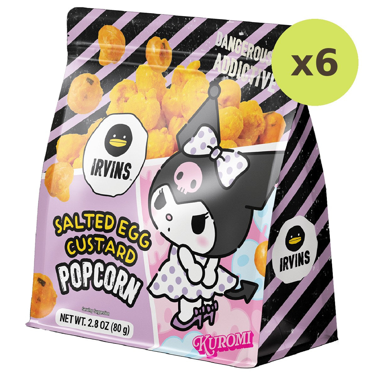 Irvins Kuromi Salted Egg Custard Popcorn