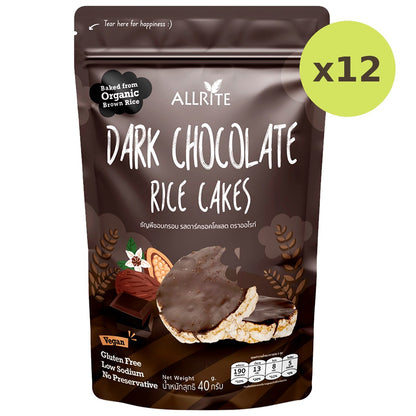 Allrite Dark Chocolate Organic Rice Cakes