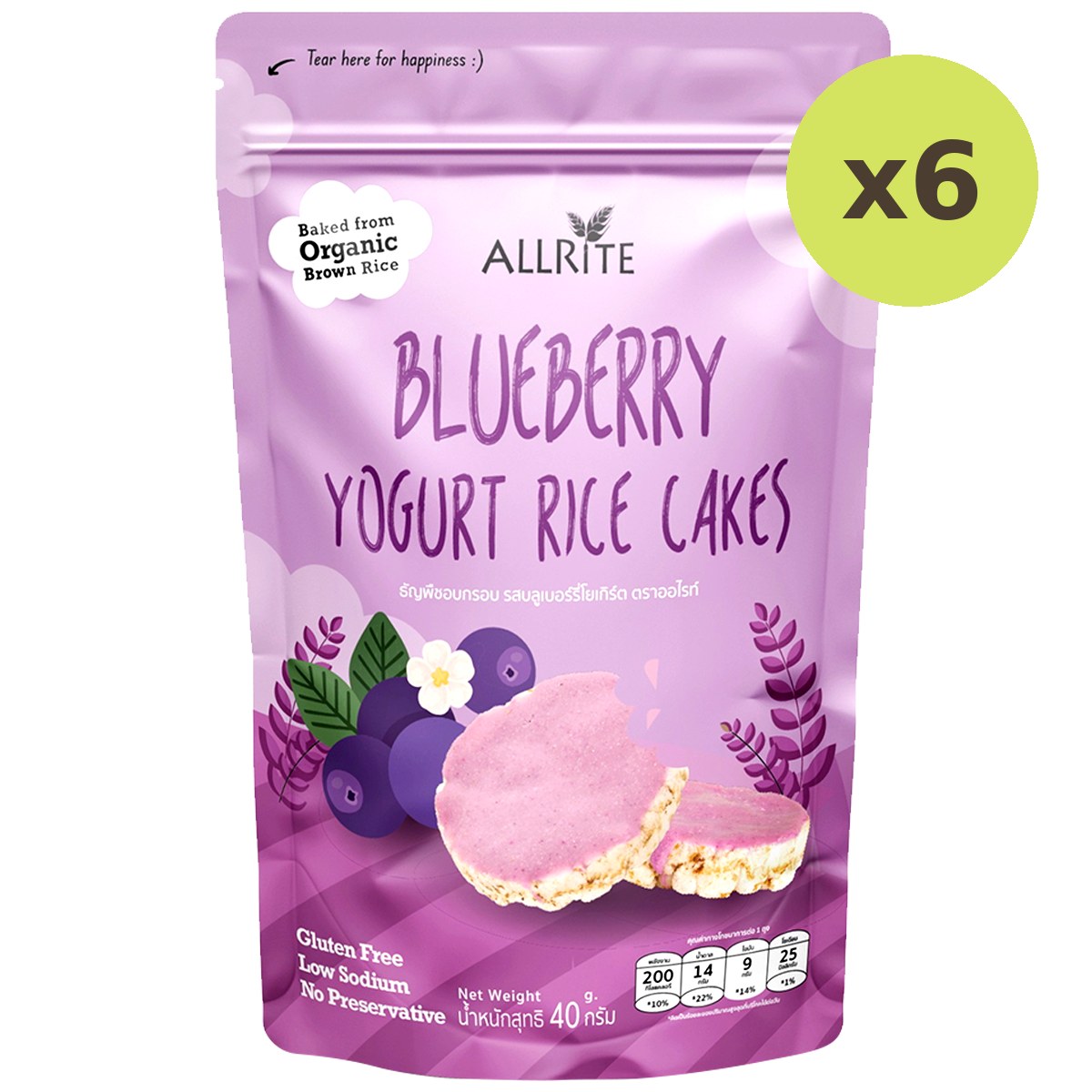 Allrite Blueberry Yogurt Rice Cake