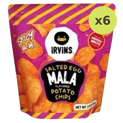 Irvins Spicy Salted Egg Mala Flavoured Potato Chips