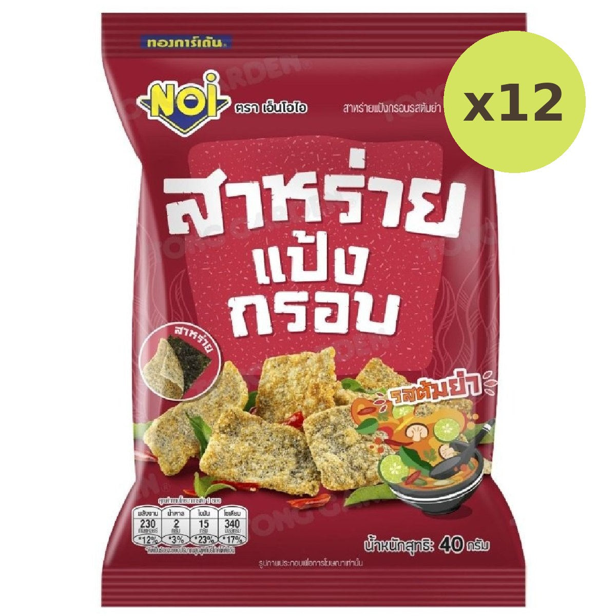 Noi Seaweed Rice Crisps Tom Yum