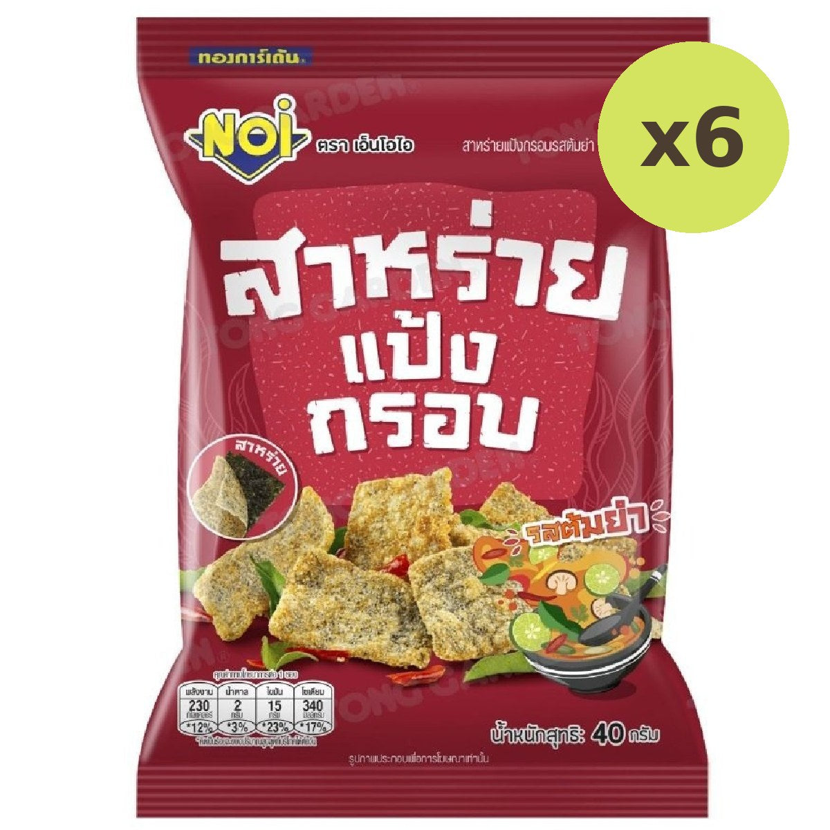Noi Seaweed Rice Crisps Tom Yum