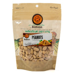 Baboo Raw Peanut confectionery snack in a clear container, showing whole roasted peanuts ready to eat.
