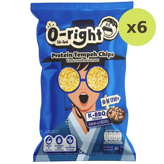 O-Right Protien Tempeh Chips K-BBQ