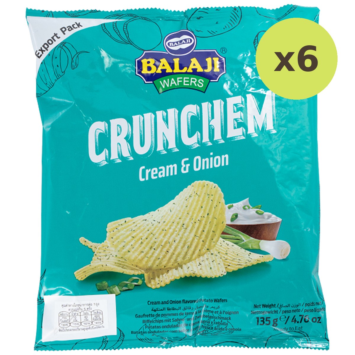 Balaji Wafers Cream & Onion