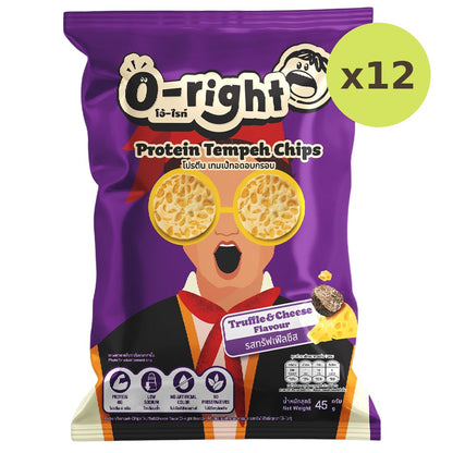 O-Right Protien Tempeh Chips Truffle Cheese