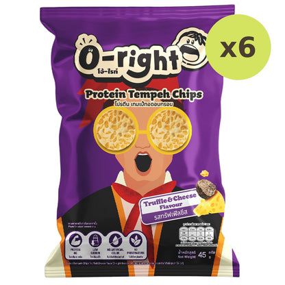 O-Right Protien Tempeh Chips Truffle Cheese