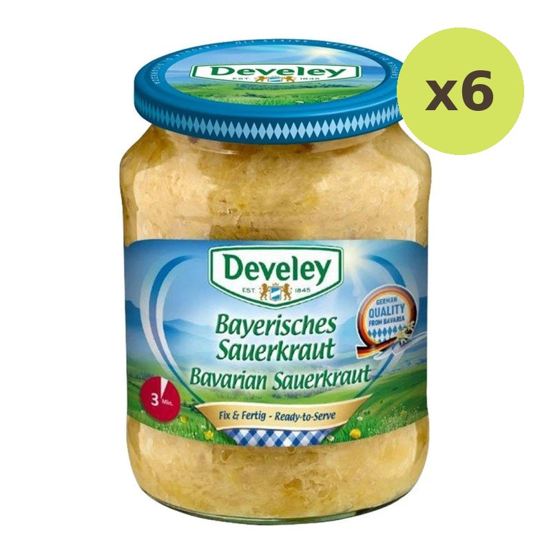 Develey Sour Cabbage Glass Bottle 680g