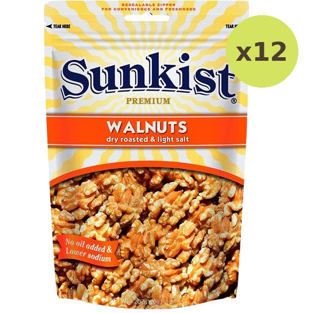Sunkist Dry Roasted & Light Salt Walnuts