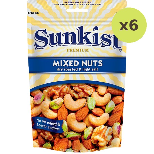 Sunkist Dry Roasted & Light Salt Mixed Nuts