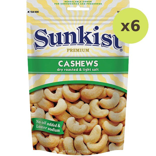 Sunkist Dry Roasted & Light Salt Cashew Nuts