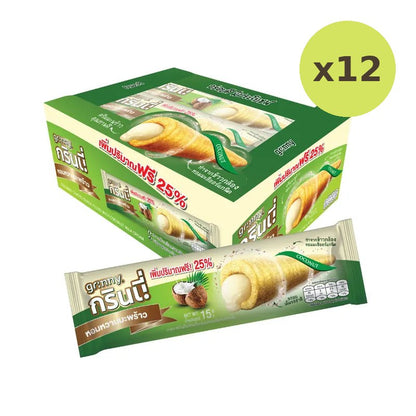 Grinny Coconut Coated Snack Filled With Milk Cream 15g