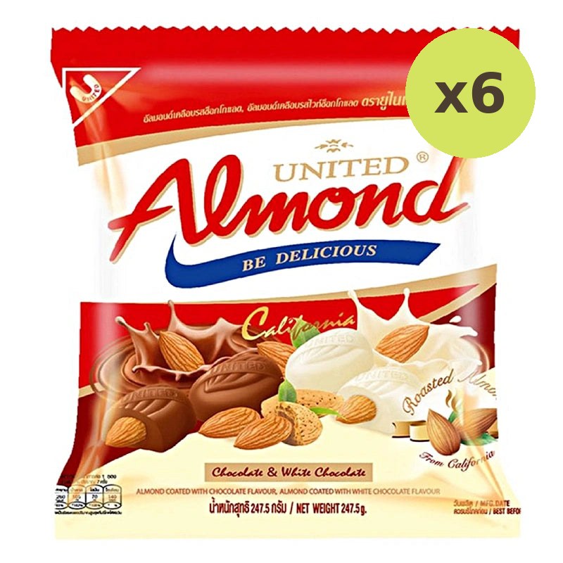 United Almond Chocolate And White 247.5g