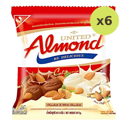 United Almond Chocolate And White 247.5g