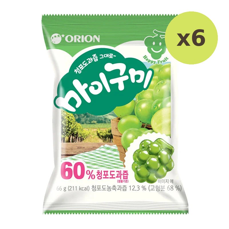 Orion My Gummy Green Grape Jelly 66g