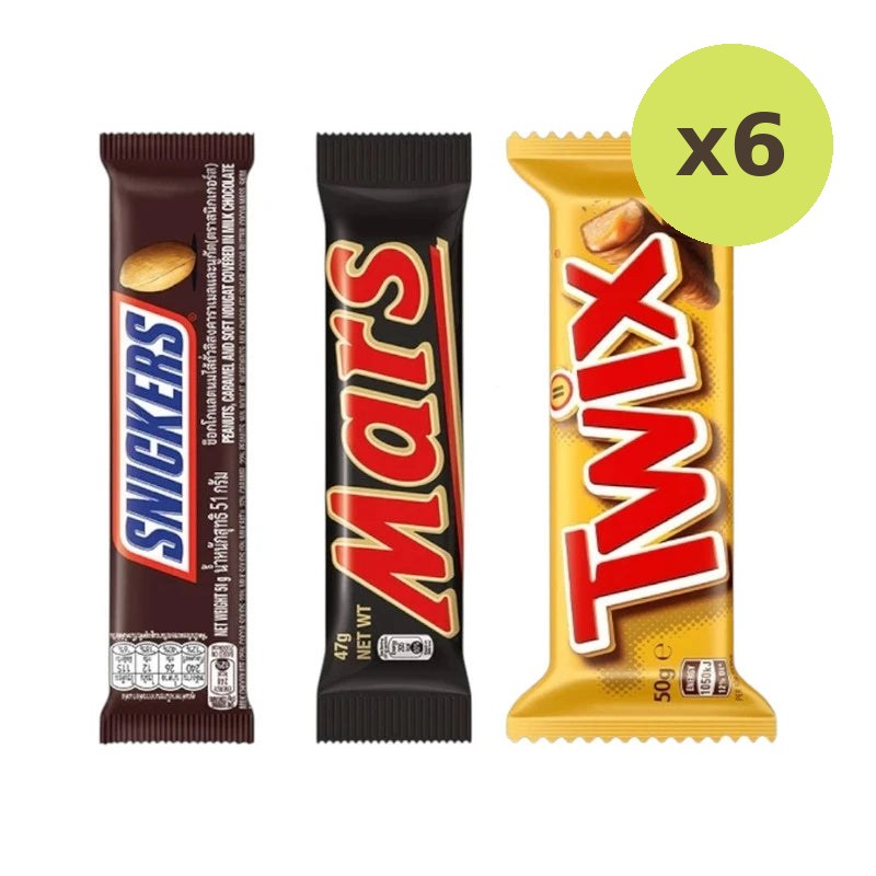 Twix Double Bar Mars Snickers 50g