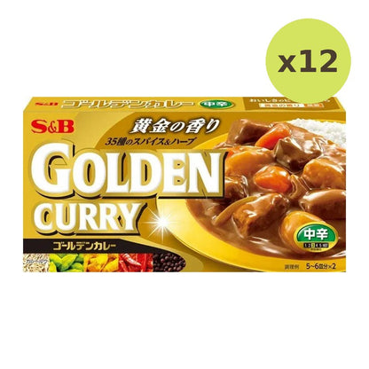 S&B Golden Curry Sauce Medium Hot 198g