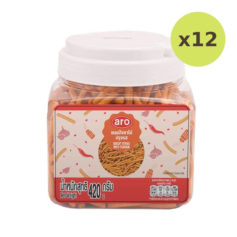 ARO Biscuit Sticks Spicy 420g