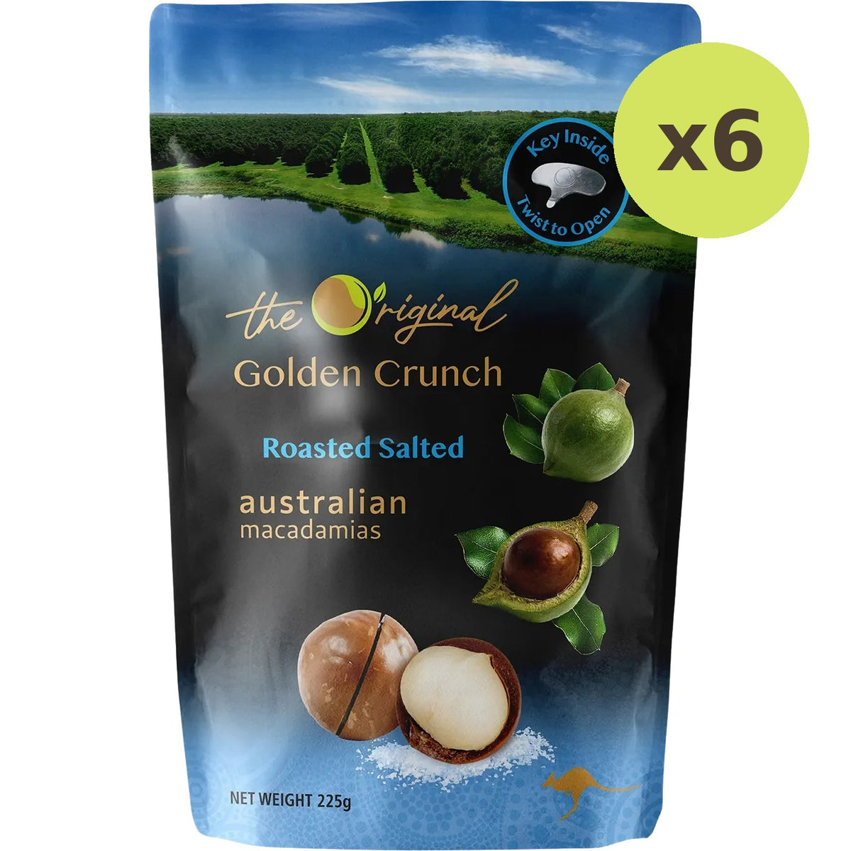 The Original Roasted Salted Golden Crunch Macadamias