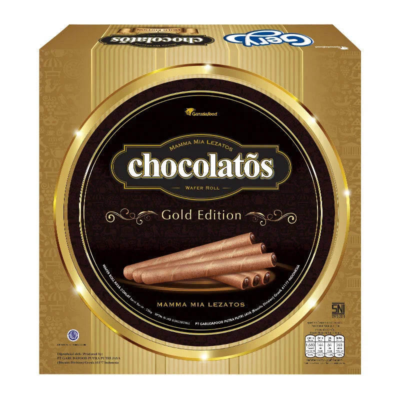 Gery Chocolatos Wafer Roll Gold Edition 350g
