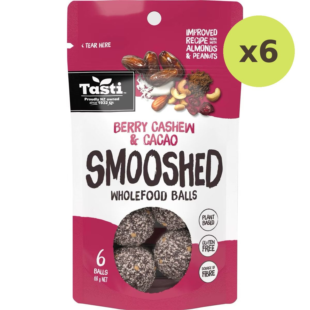 Tasti Smooshed Berry Cashew & Cacao