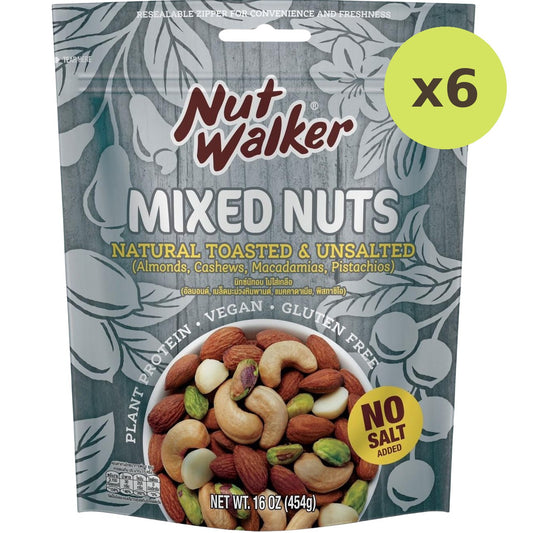 Nut Walker Natural Toasted & Unsalted Mixed Nuts