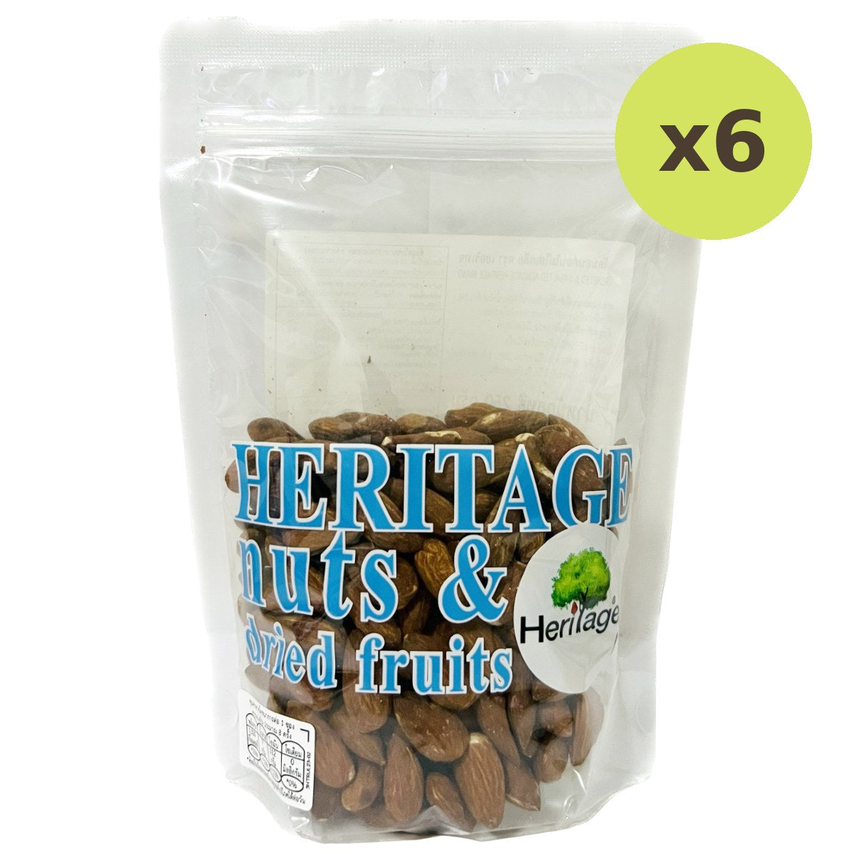 Heritage Roasted Unsalted Almonds