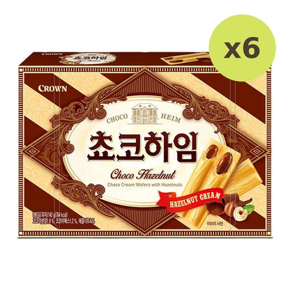 Crown Choco Heim Cream Wafer With Hazelnut 142g