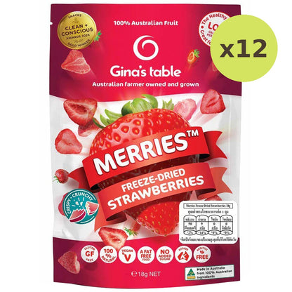Gina's Table Merries Freeze-Dried Strawberries