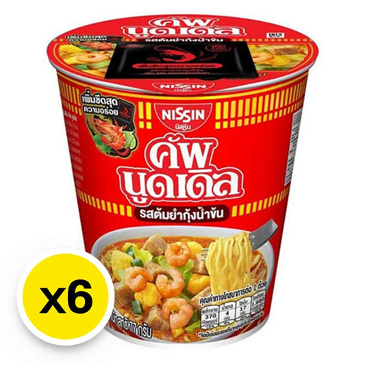 Nissin Cup Tomyum Kungnamkon 77g x6