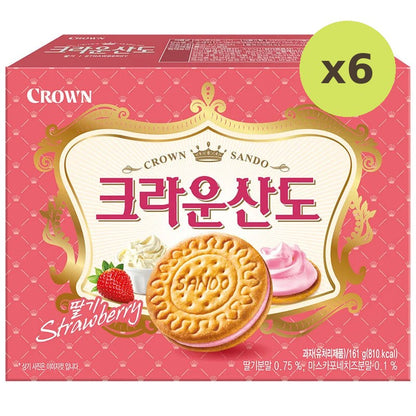 Crown Sando Strawberry Biscuit 161g